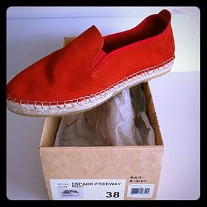 Free People orange espadrilles
